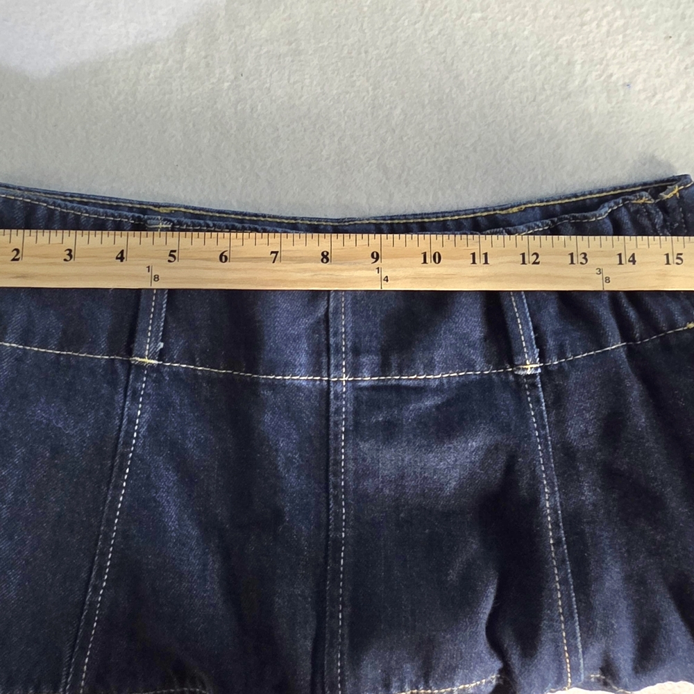 Free Assembly Tiered Denim Skirt NWT Size 6 - Picture 4 of 5
